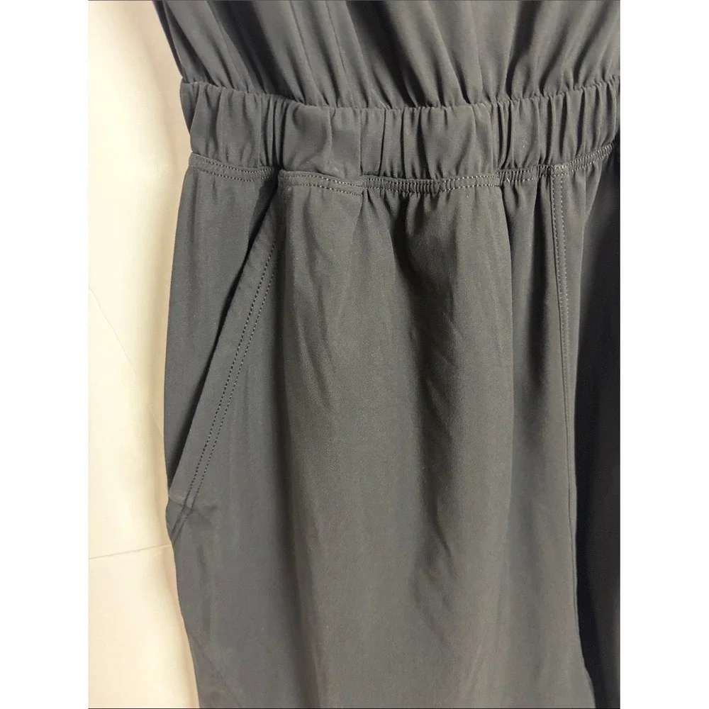 Lululemon Lightweight High-Neck Romper Black Size 2 Open Back Athletic One Piece